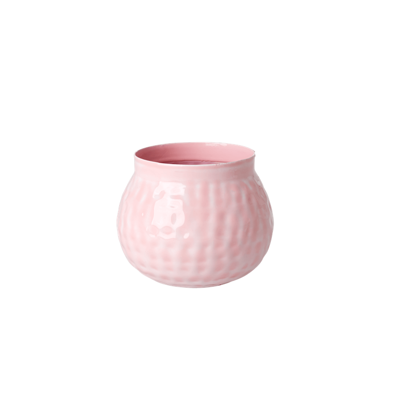 Metal Plant Pot Pink