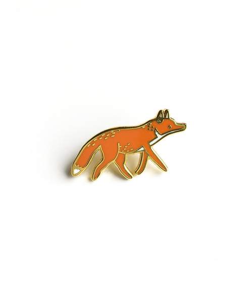 Tom Hardwick Fox Enamel Pin Badge