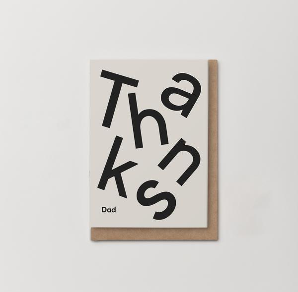 | Thanks Dad | Greetings Card