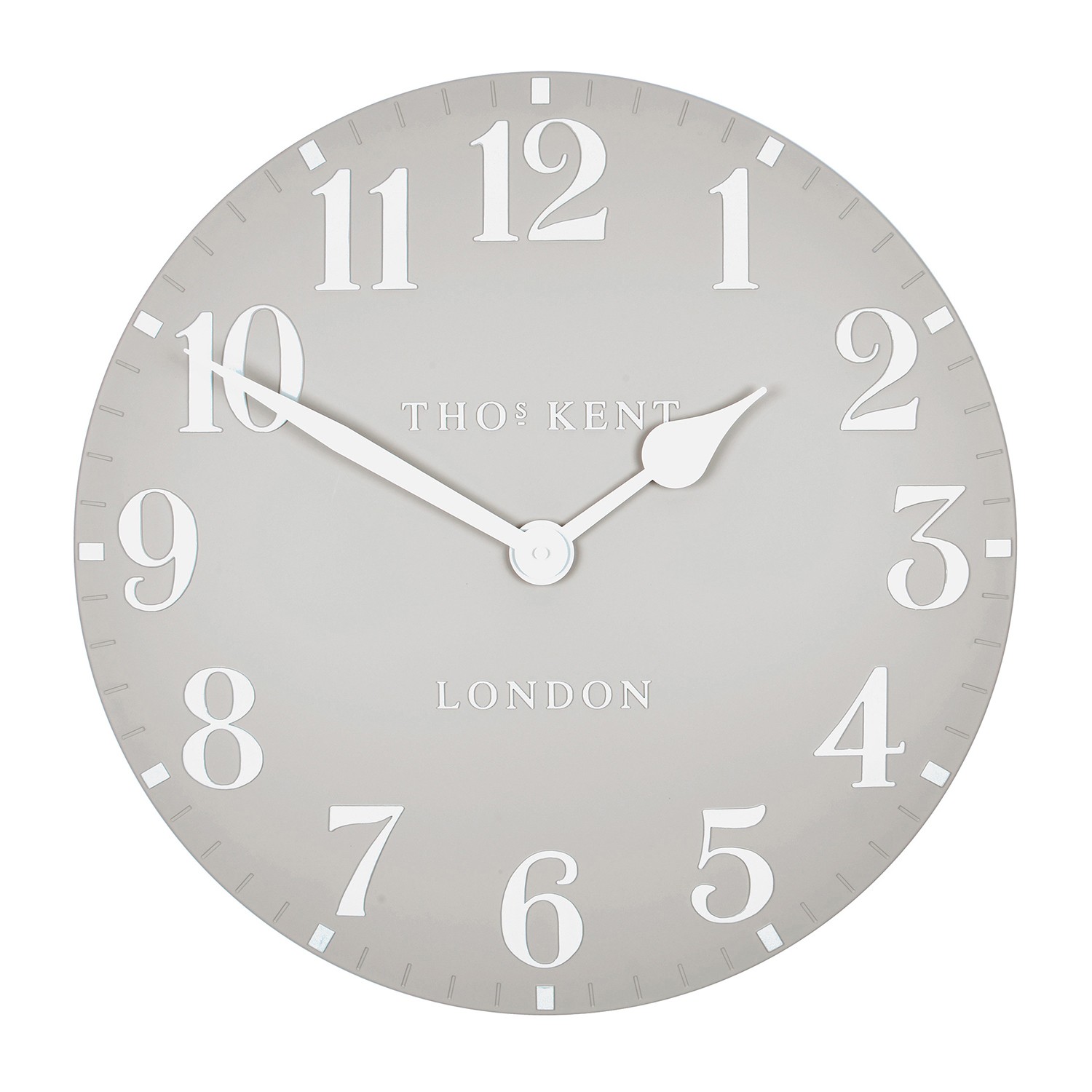 20" Arabic Dove Grey Large Wall Clock