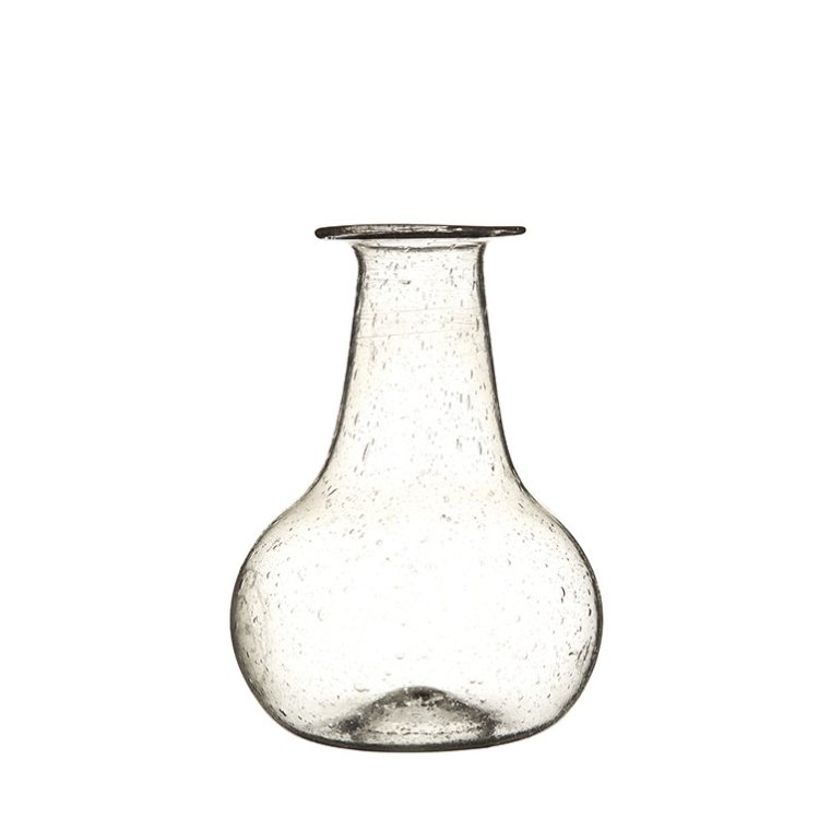 Bubbled Glass Bud Vase Large