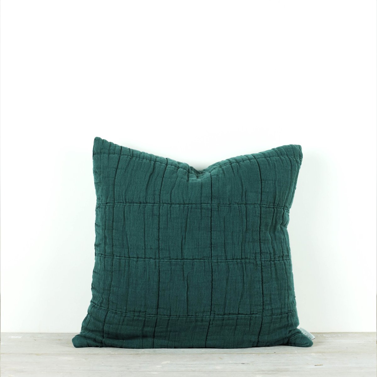 Also Home Pine Green Textured Cushion