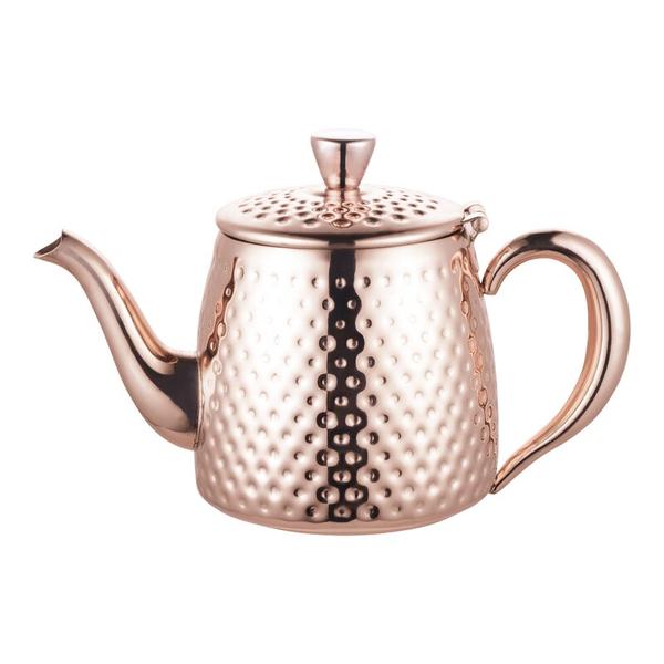 Grunwerg Cafe Ole Sandringham 48oz/1.35l Copper Effect Stainless Steel Teapot