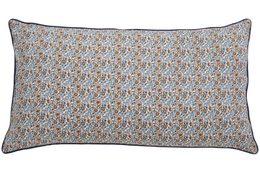 Nordal Blue/ Brown Flowers Fushion Cover 50x80