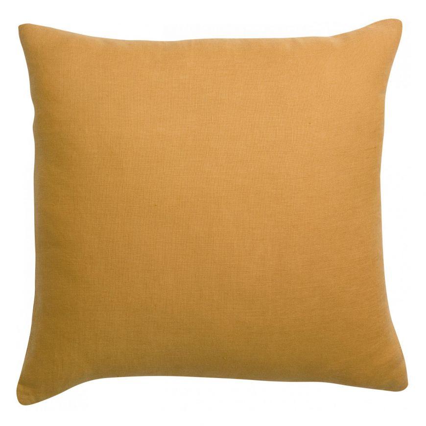 Vivaraise Zeff Linen Cushion, Ochre 45x45cm
