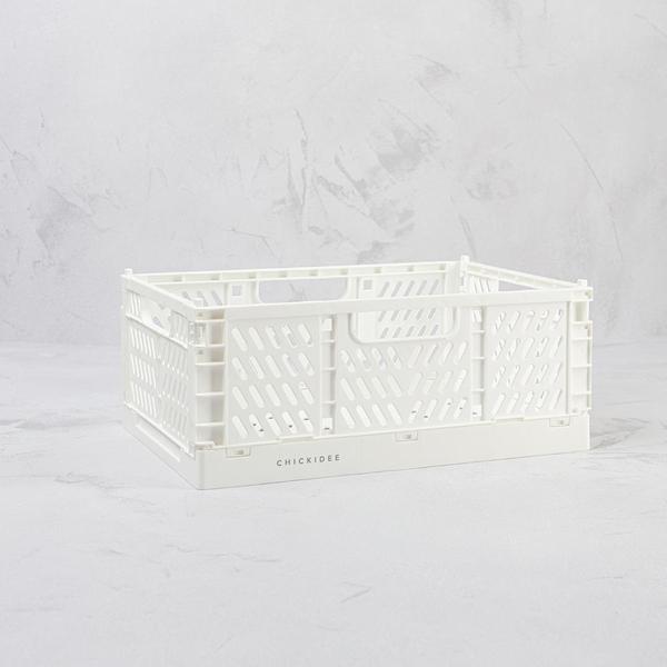 Chickidee White Mini Folding Storage Crate