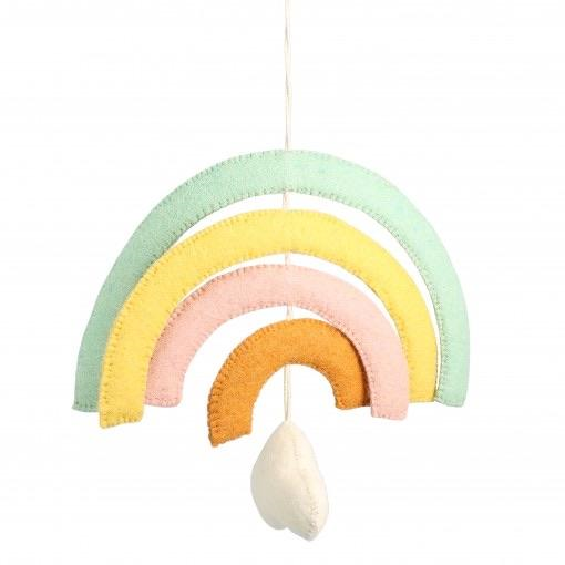 Pastel Rainbow Mobile with Cloud