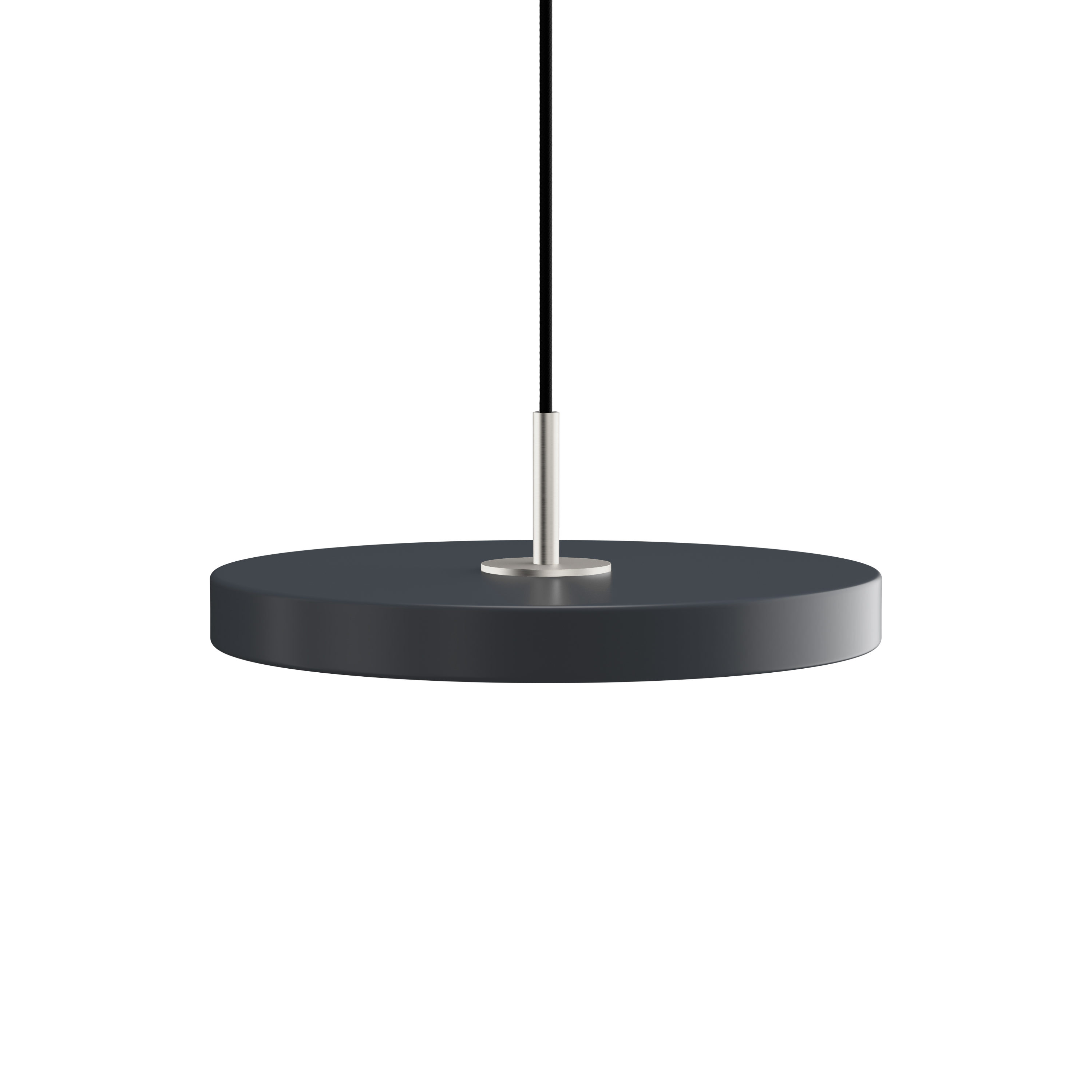 UMAGE Anthracite Mini Asteria Pendant Light with Steel Detail