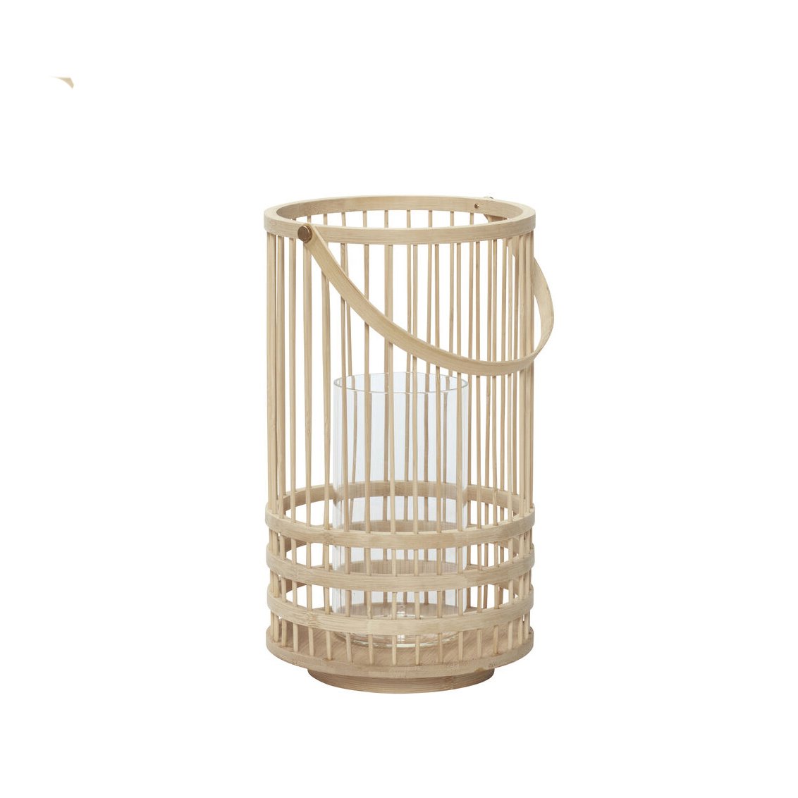 Hubsch Bamboo Outdoor Lantern in Medium Size