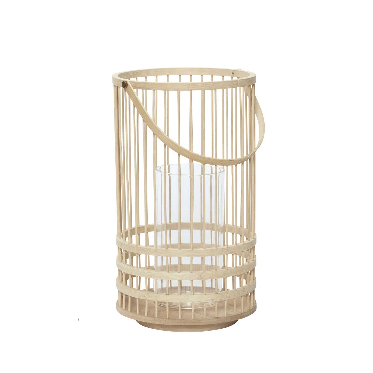 Hubsch Bamboo Outdoor Lantern in Large Size