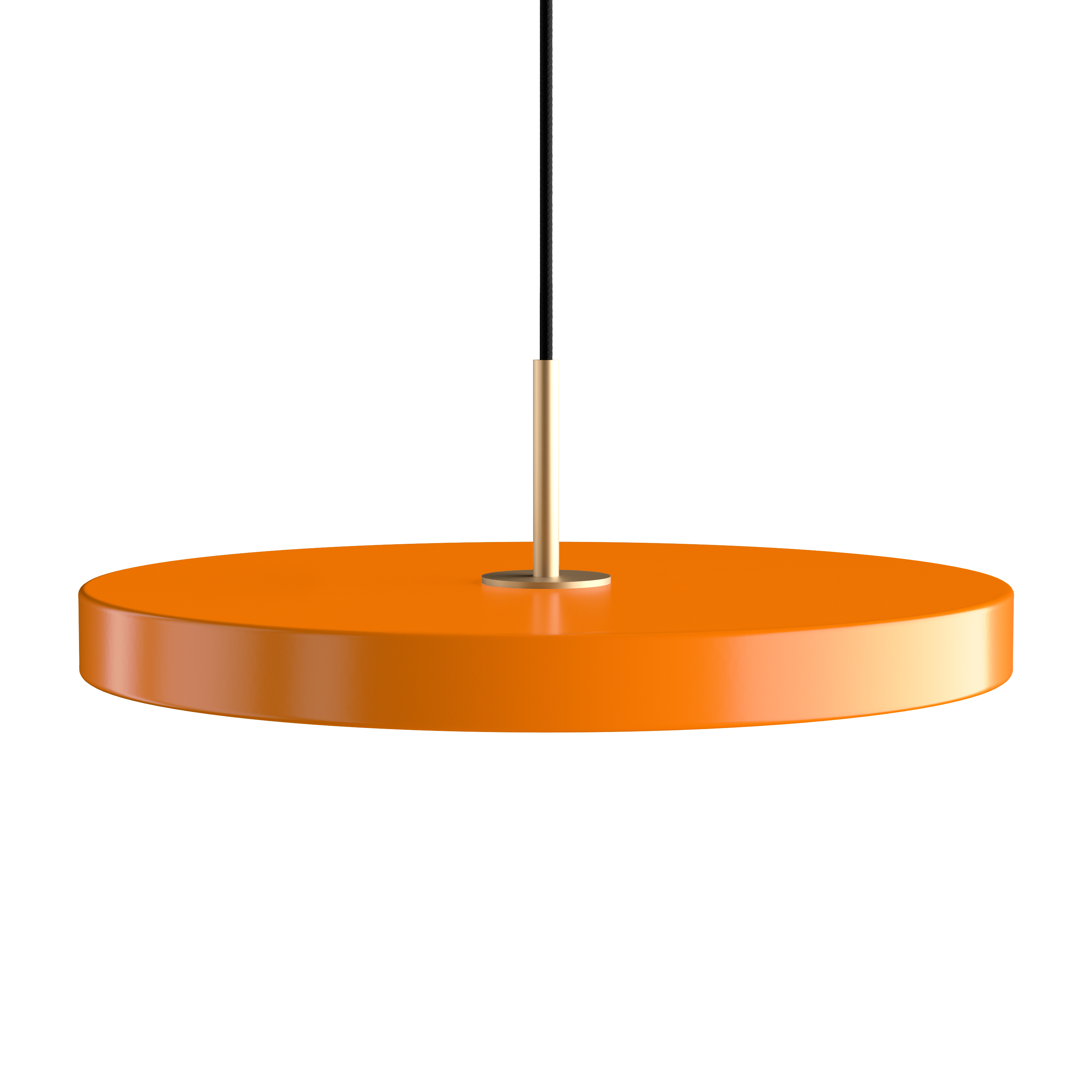 UMAGE Nuance Orange Asteria Pendant Light with Brass Detail