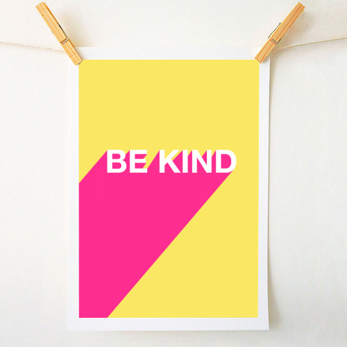 &Quirky Be Kind Art Print