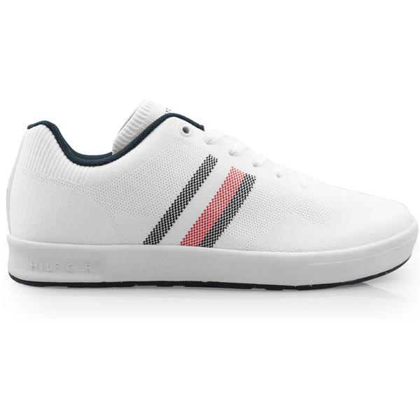 Tommy Hilfiger Sustainable Knitted Cupsole Trainer Shoes White