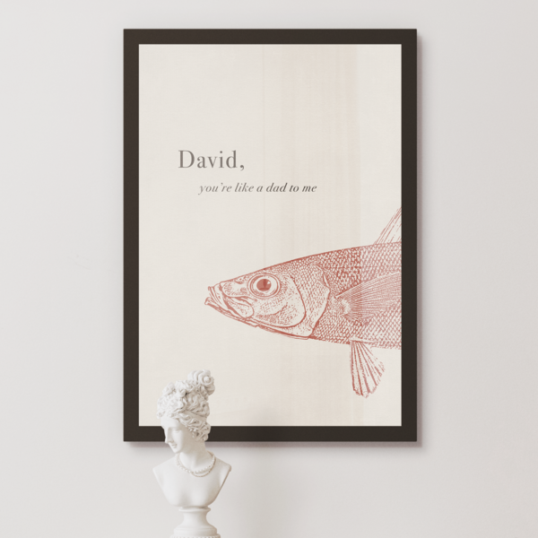 Little Paper Shop Designs TLPS Fish Fathers Day Art Print