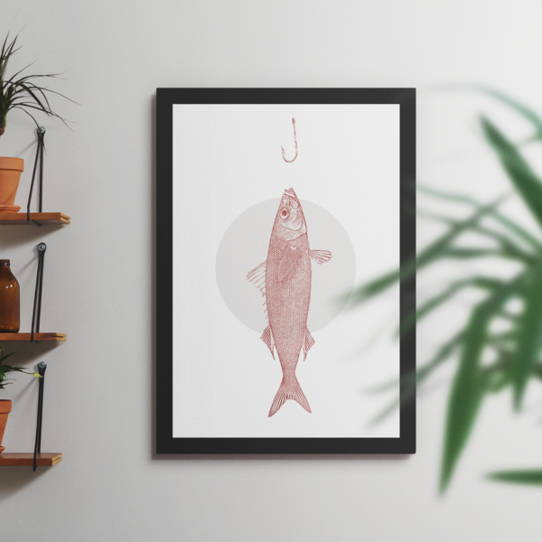 Little Paper Shop Designs TLPS Fishing Fathers Day Art Print