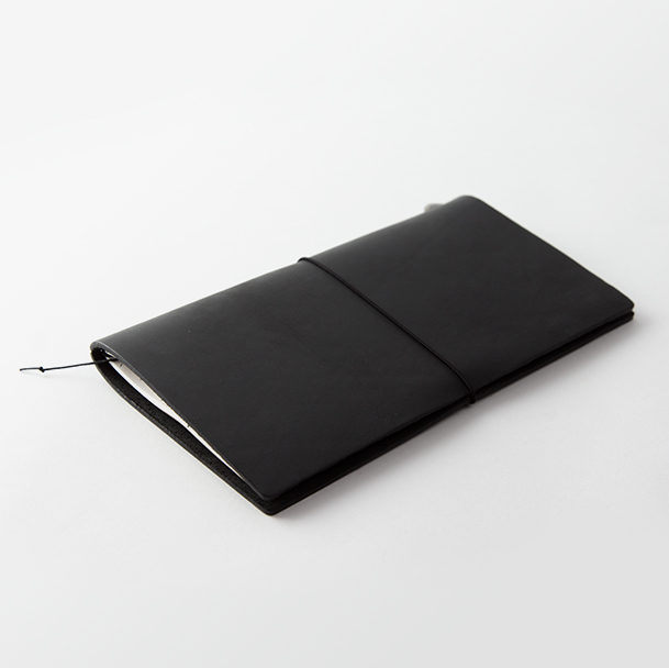 Traveler's Company Notebook Black Leather Regular Size