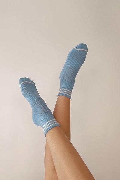 Le Bon Shoppe Girlfriend Parisian Blue Socks