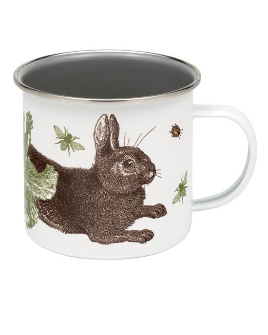 Rabbit Cabbage Enamel Mug