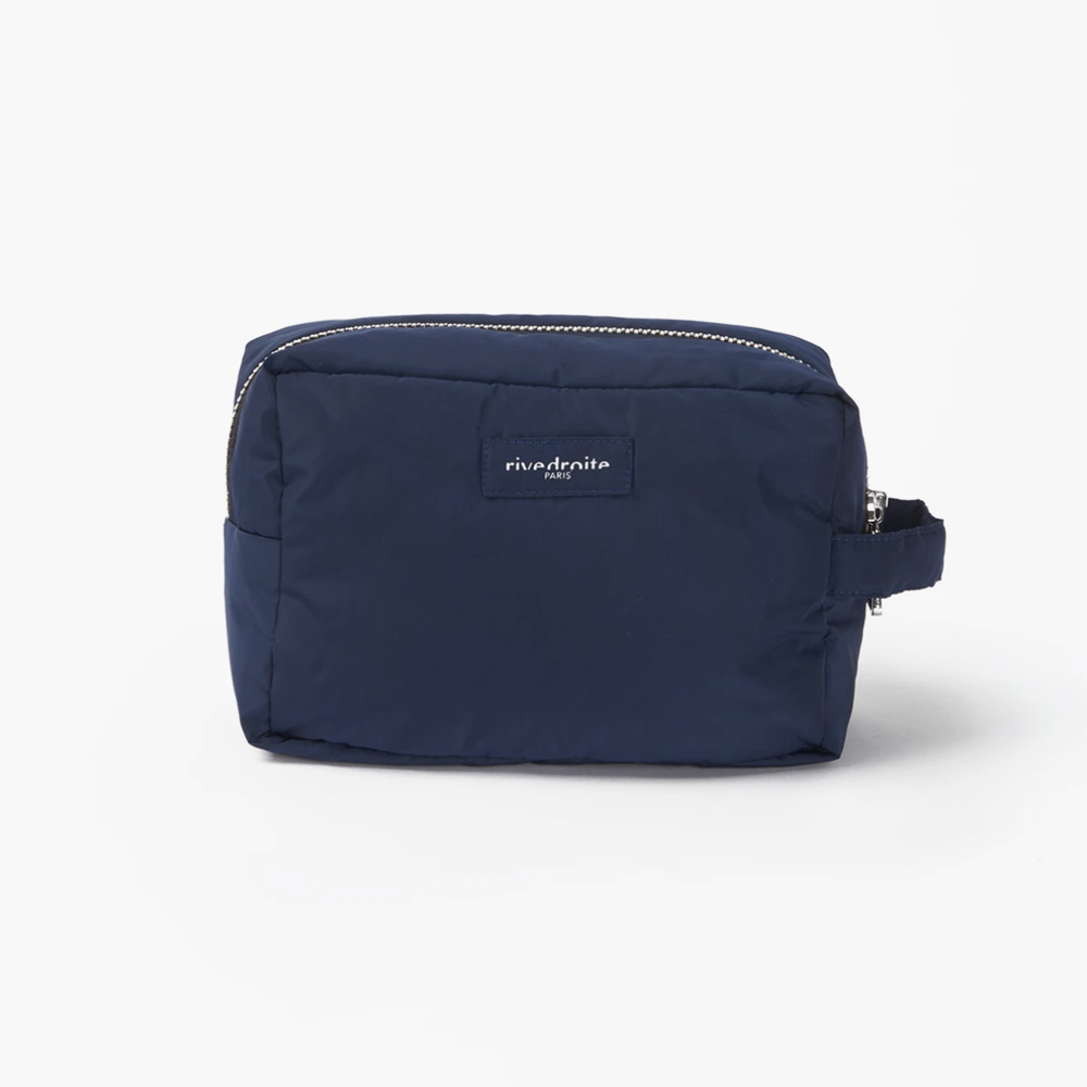 Rive Droite Blondel Toiletry Bag in Upcycled Nylon Navy 