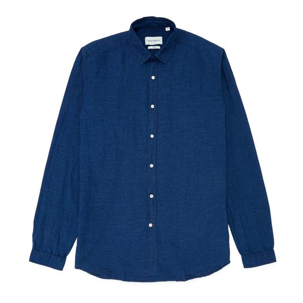 Clerkenwell Tab Shirt Indigo Rinse