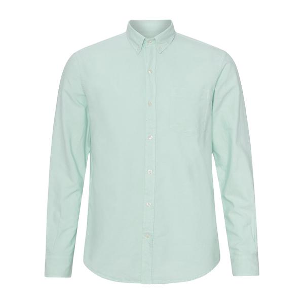 Organic Button Down Oxford Shirt Light Aqua