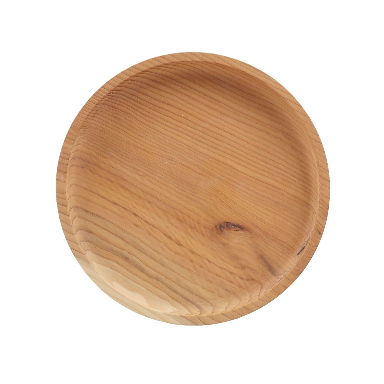 Lydiates Small Round Wooden Tray Yew