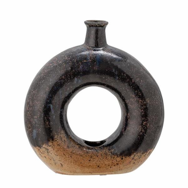 Bloomingville Baldvin Deco Vase Green Stoneware