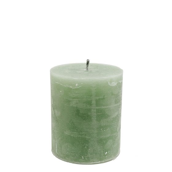 Brandedby 12 x 15cm Light Green Outdoor Candle