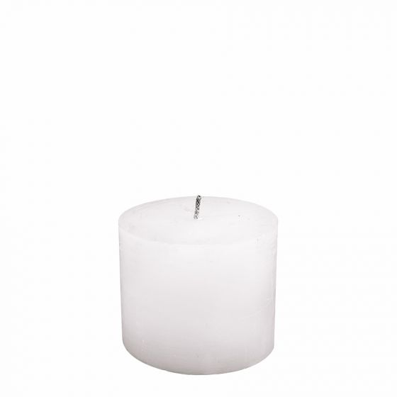 Brandedby 12 x 10cm White Outdoor Candle