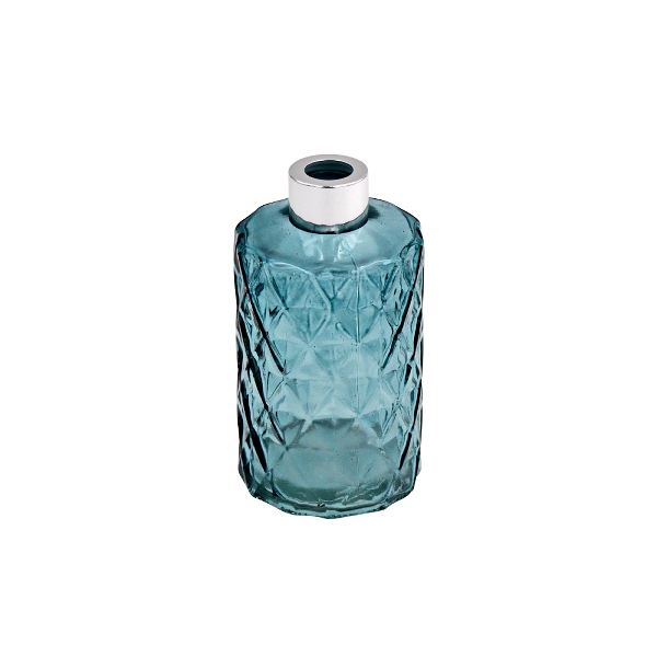 &Quirky Rhombus Blue Jewelled Decorative Vase