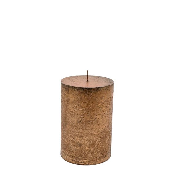 Brandedby 10 x 15cm Copper Pillar Candle