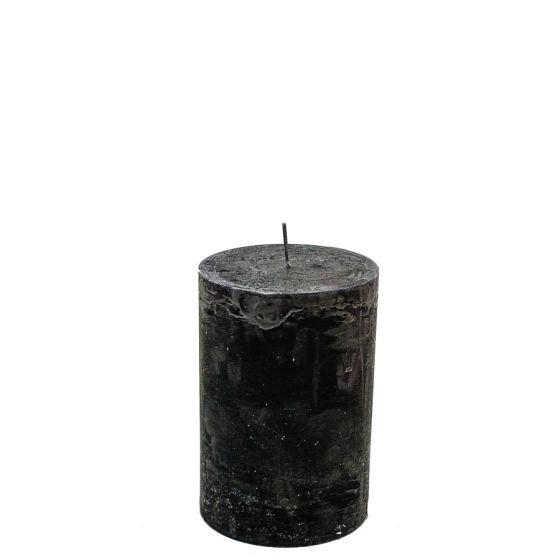 Brandedby 10 x 15cm Black Pillar Candle