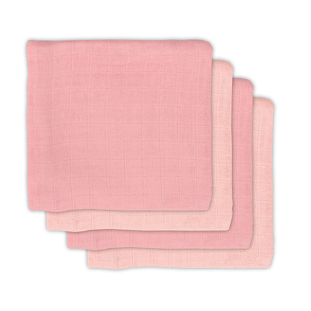 Jollein Set of 4 Pink Bamboo Multicloth