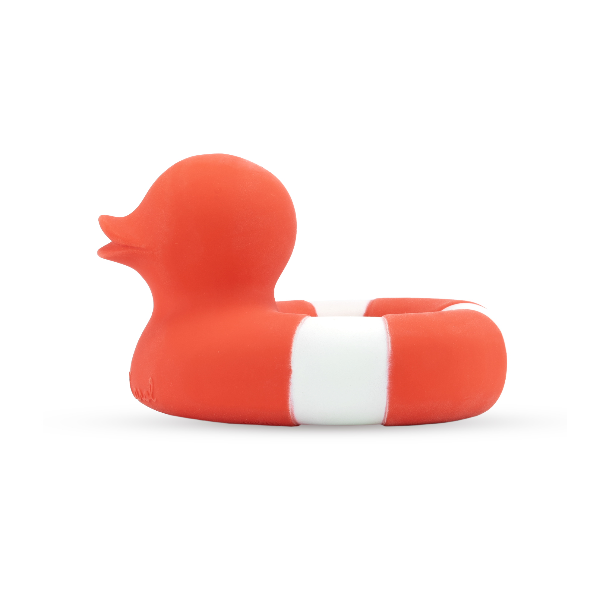 Oli & Carol Cute Duck Floating Baby Bath Toy in Red