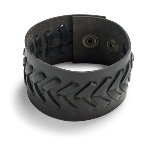 Just Woven Leather Cuff