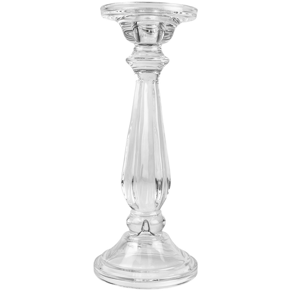 Grand Illusions Tilbury Glass Candlestick, Clear