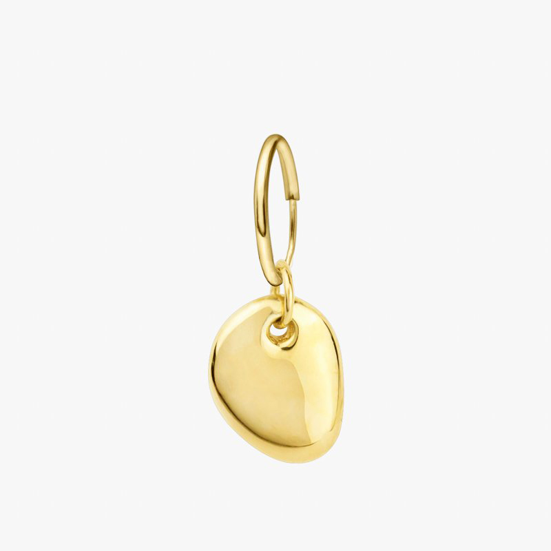Wildthings Collectables Gold Pebble Earrings