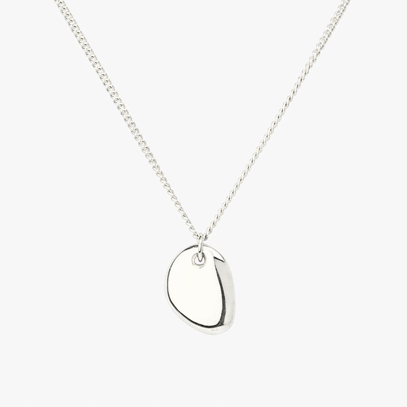 Silver Pebble Necklace IV5728