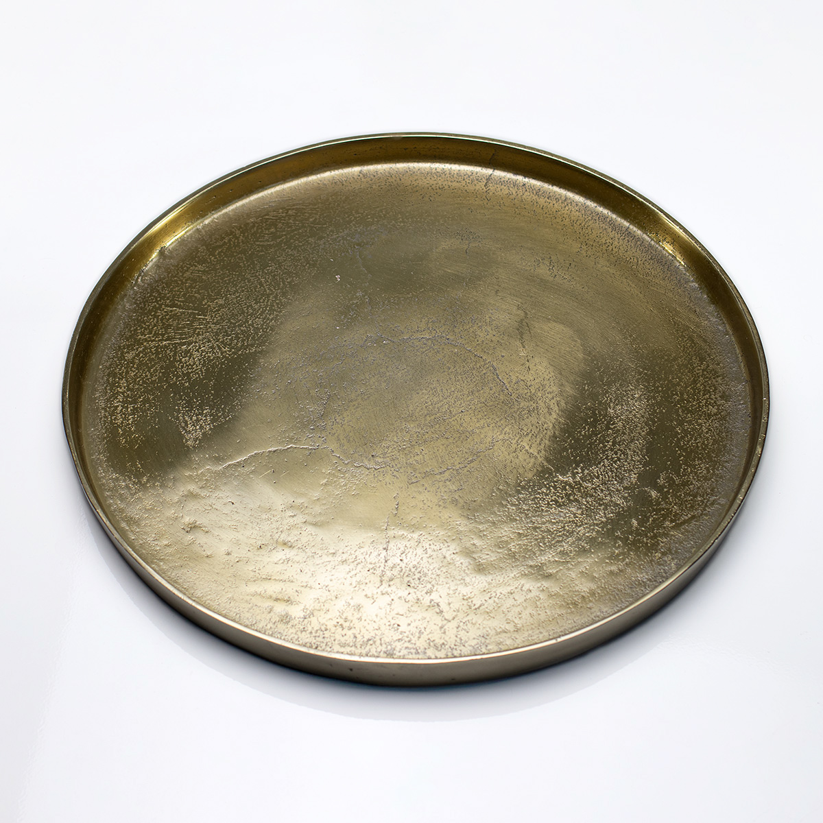 Dekocandle Antique Gold Round Plate
