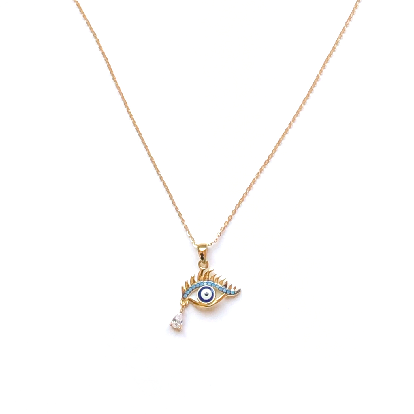 Nilu Gold Evil Eye Necklace