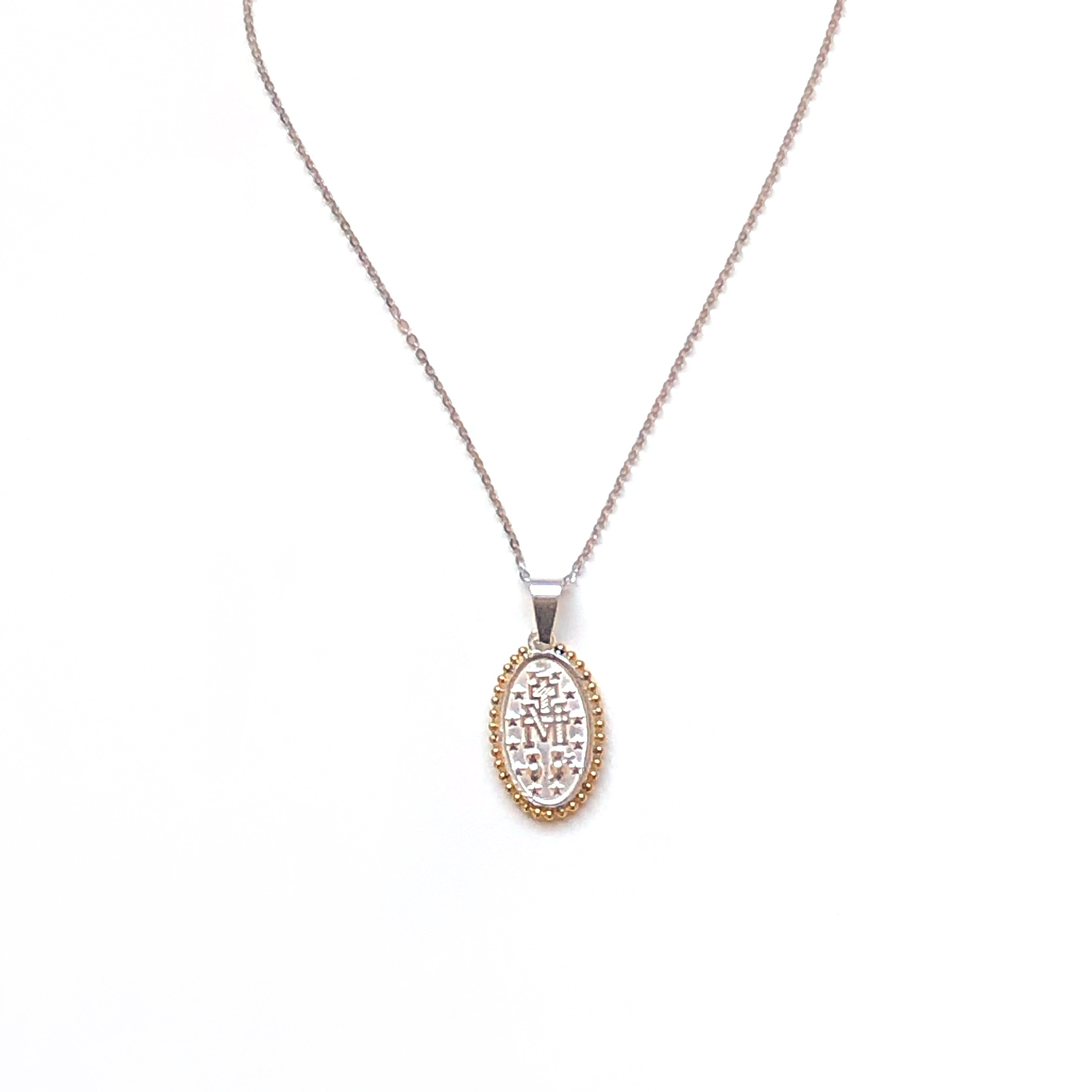 Nilu Silver Maria Pendant Necklace