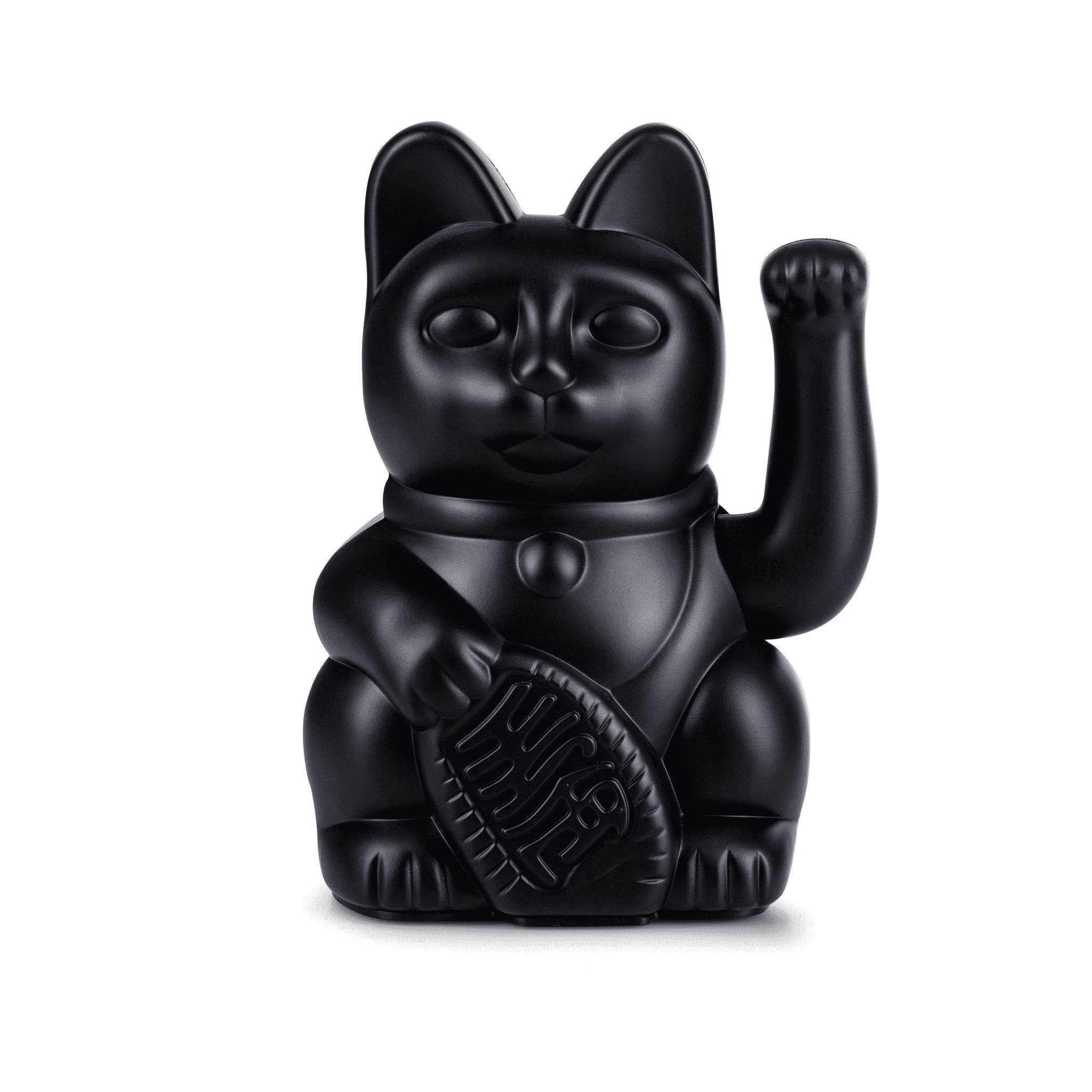 Lucky Cat without Battery plastic Black