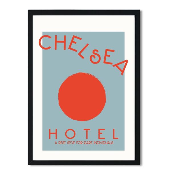 Hey Ho & Co Chelsea Hotel Retro Art Print