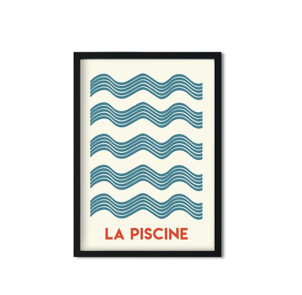Hey Ho & Co La Piscine Retro Print