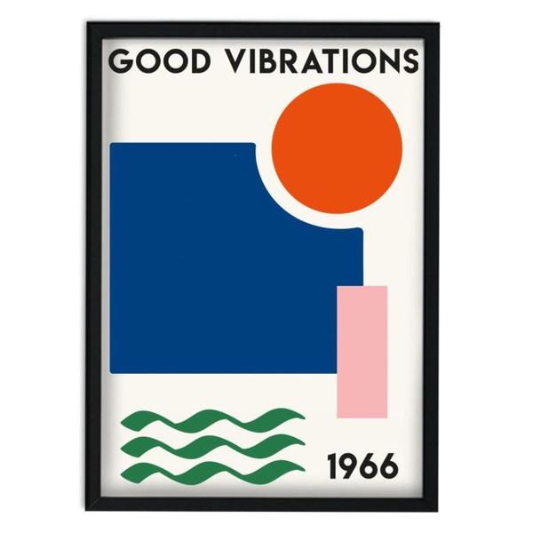 Hey Ho & Co Good Vibrations Retro Print
