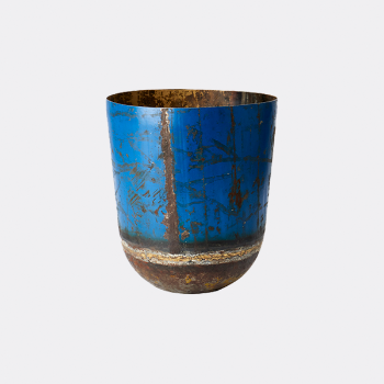 Pura Cal Medium Treasure Recicled Steel Flowers Vase