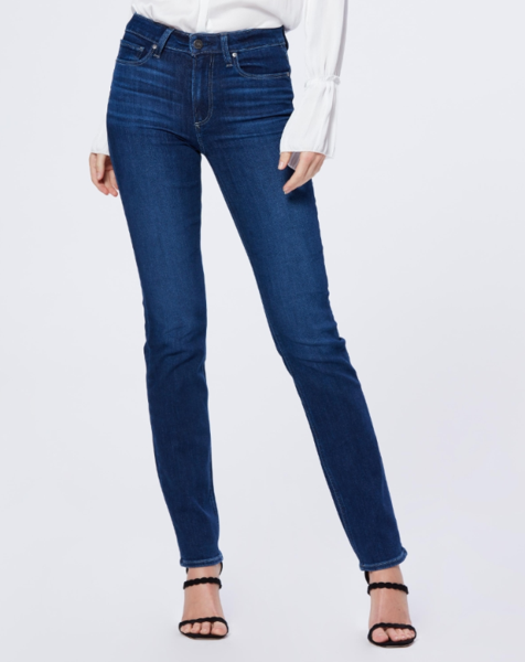 Paige Denim Hoxton High Rise Straight Jeans Brentwood