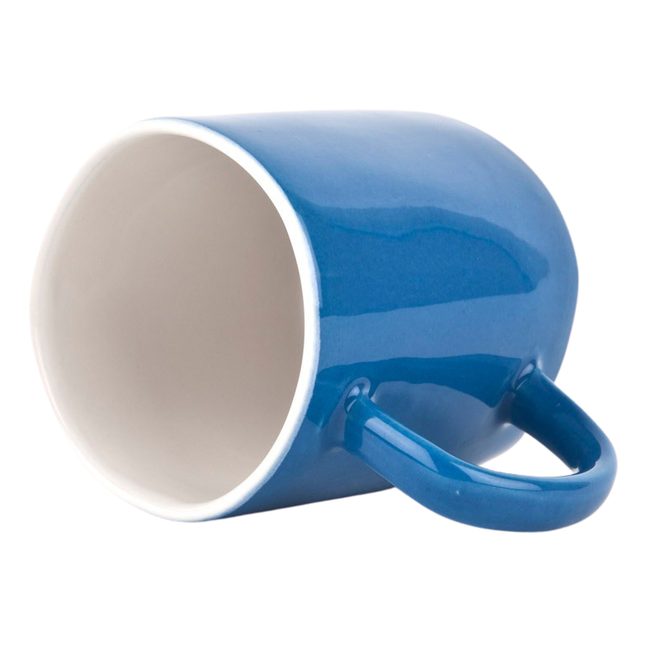 Quail's Egg Set of 2 Deep Blue Ceramic Espresso Cups