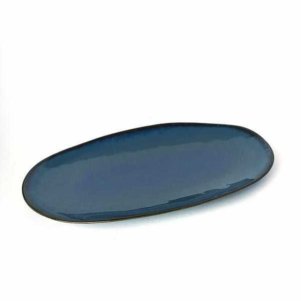 ANZI Barcelona Azure Oval Plate