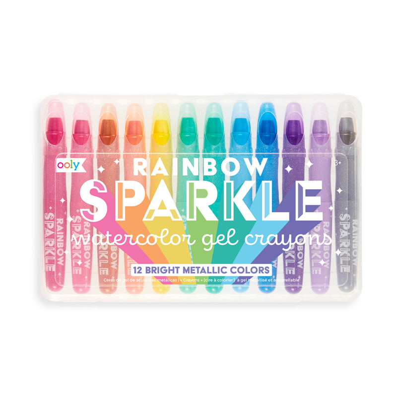 Sparkle Metallic Gel Crayons Set Of 12